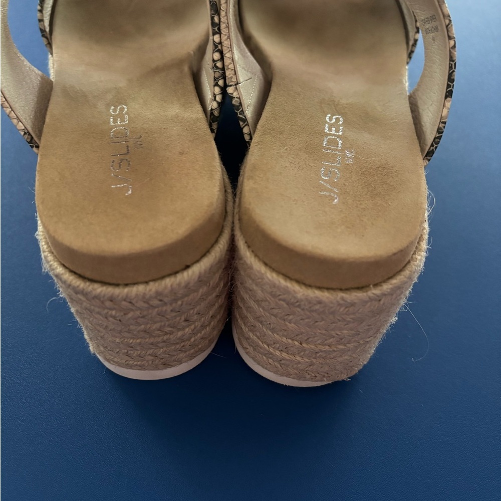 J/Slides Nyc Snake Print Platform Sandals - image 4